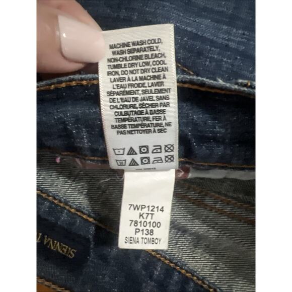 Lucky Brand Sienna Tomboy Crop Jeans Size 14 Medium Wash Casual Mid Rise - Picture 9 of 9